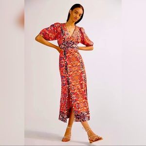 Anthropologie Floral Maxi Dress, NWT, size 4